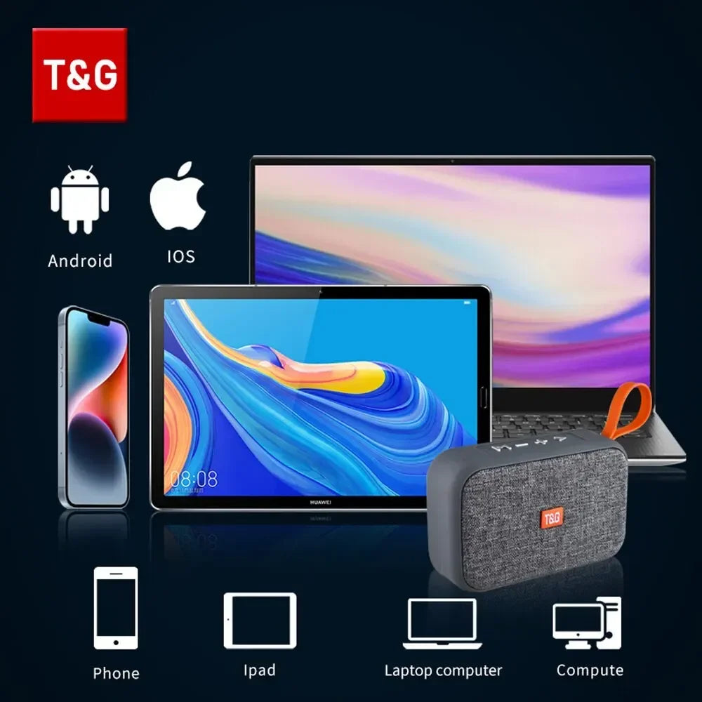 TG506 Mini Portable Bluetooth Speaker - Wireless 5.0 FM TF Waterproof
