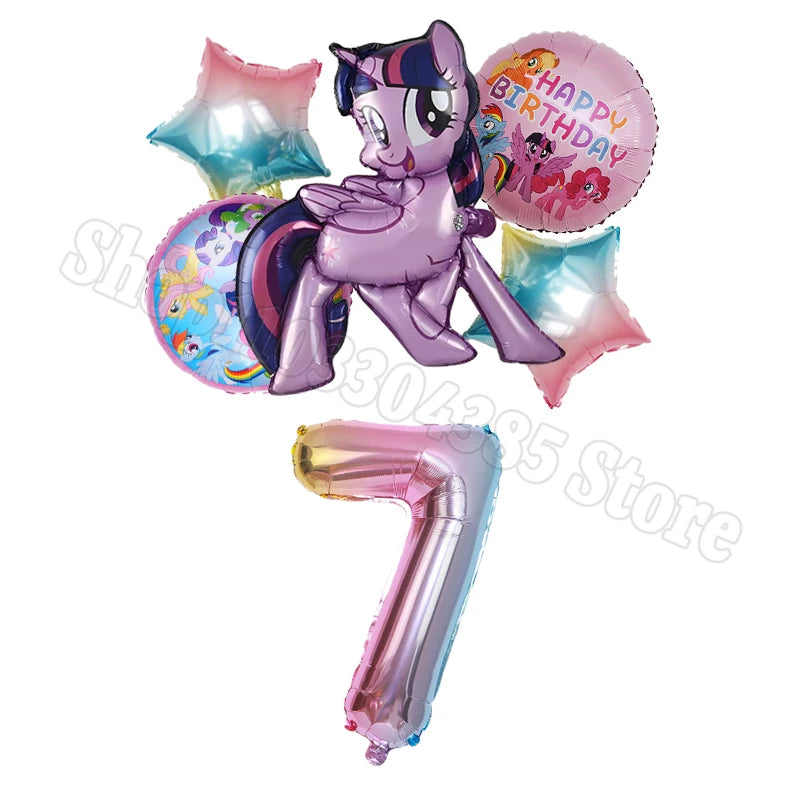 My Little Pony Number Balloons 1-10 Unicorn - Birthday Baby Shower Party