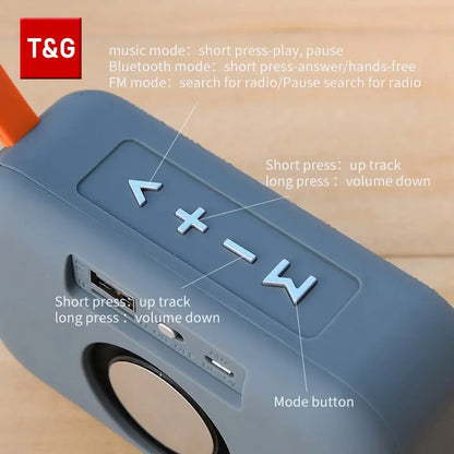 TG506 Mini Portable Bluetooth Speaker - Wireless 5.0 FM TF Waterproof