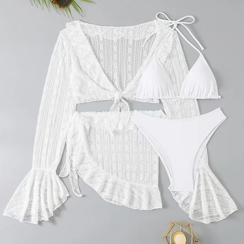 Women's 4-Piece Swimsuit Set – Bikini, Cover-Up & More | Summer 2026