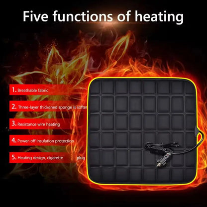 Car Heated Seat Cushion Winter - Heated Seat Cover 12V Car Accessory