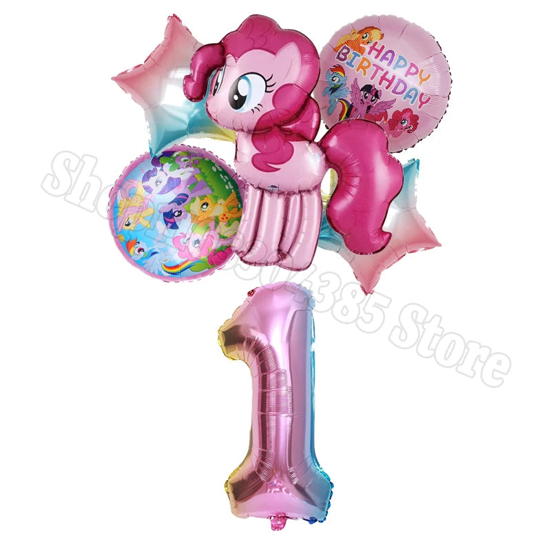 My Little Pony Number Balloons 1-10 Unicorn - Birthday Baby Shower Party