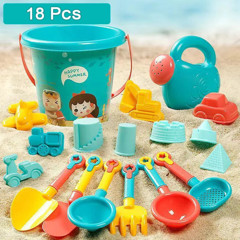 Kids Beach Toy Set – Sand Bucket, Shovel & Molds | Summer Fun