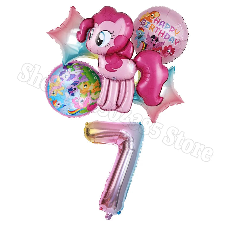 My Little Pony Number Balloons 1-10 Unicorn - Birthday Baby Shower Party