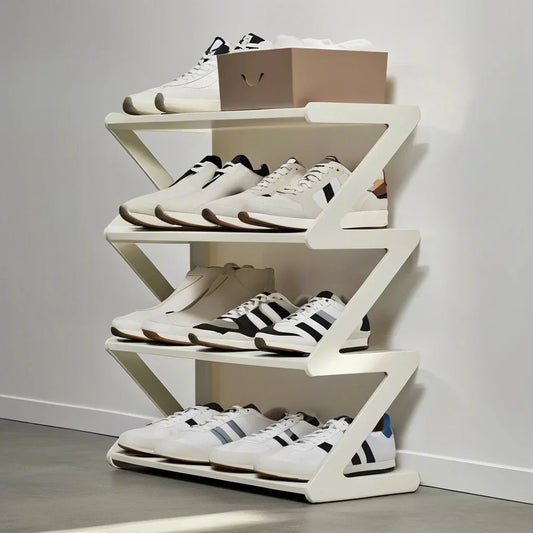 Cabinet Shoes 4 Tiers Modern - Organizer Entryway Space-Saving Abytment