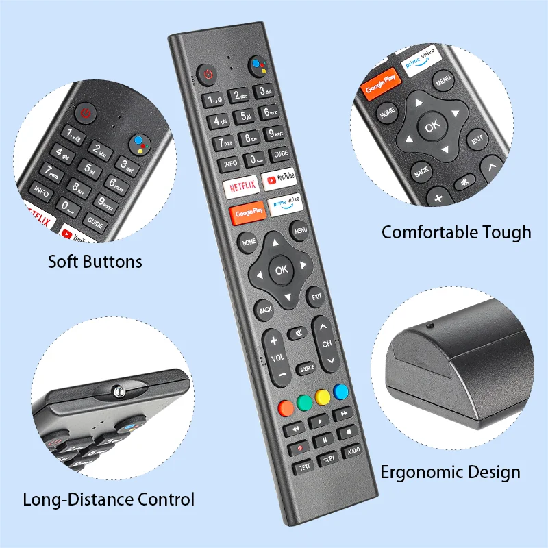 Universal IR Remote for Android Smart TV - Compatible with Antteq TuTu RCA