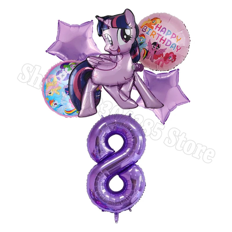 My Little Pony Number Balloons 1-10 Unicorn - Birthday Baby Shower Party