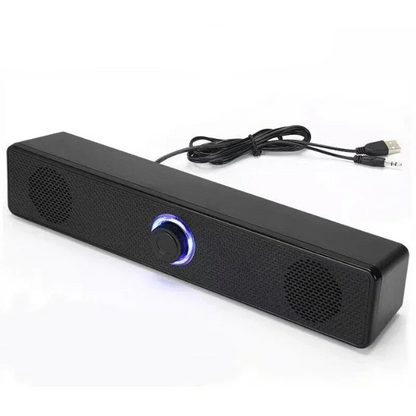 4D Surround Desk Speaker - Bluetooth/Wired Built-in Mic