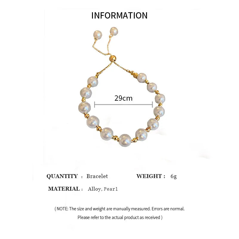 Women's Elegant Baroque Pearl Bracelet - Bangle Simulated Gift Birthday Evening