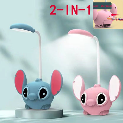 LED Desk Lamp Lilo & Stitch Pencil Shape - Foldable USB Rechargeable Gift