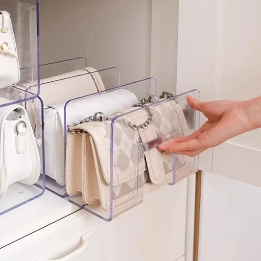 Handbag Wardrobe Organizer Transparent - Shelf Storage Display