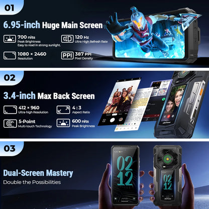 Smartphone Ulefone Armor 33 Pro 5G Rugged - Battery 25500mAh 512GB NFC
