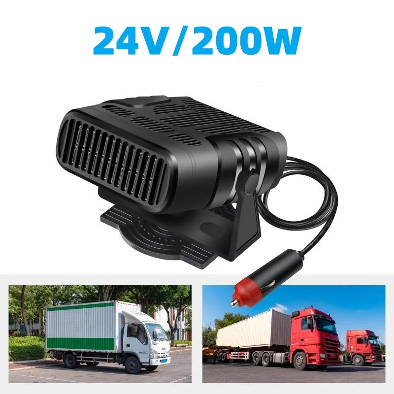 Fan Car Heater 2-in-1 12V/24V 120W - Anti-Fog Defroster 2026