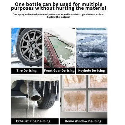 Defroster Anti-Ice Car Home - Spray Snow Removal Freezer Winter