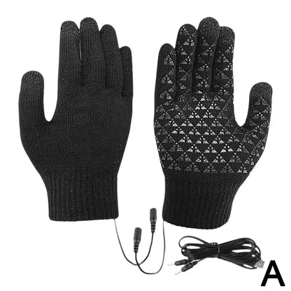 USB Heated Gloves Touchscreen Winter - Thermal Windproof Motorcycle Bike
