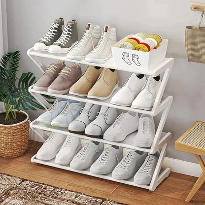 Cabinet Shoes 4 Tiers Modern - Organizer Entryway Space-Saving Abytment