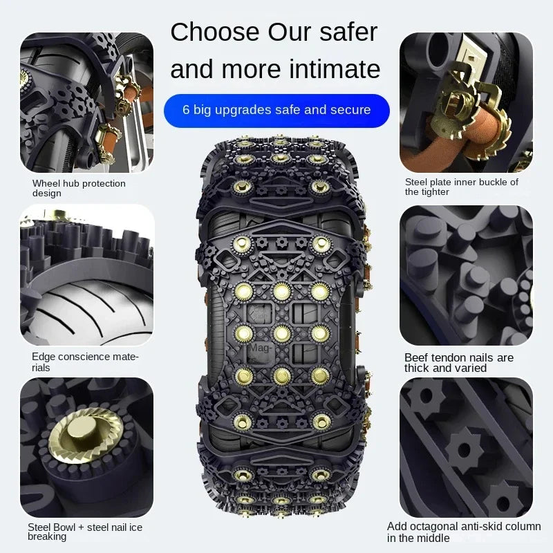 Universal SUV Car Snow Chains - Anti-Slip Winter Safety