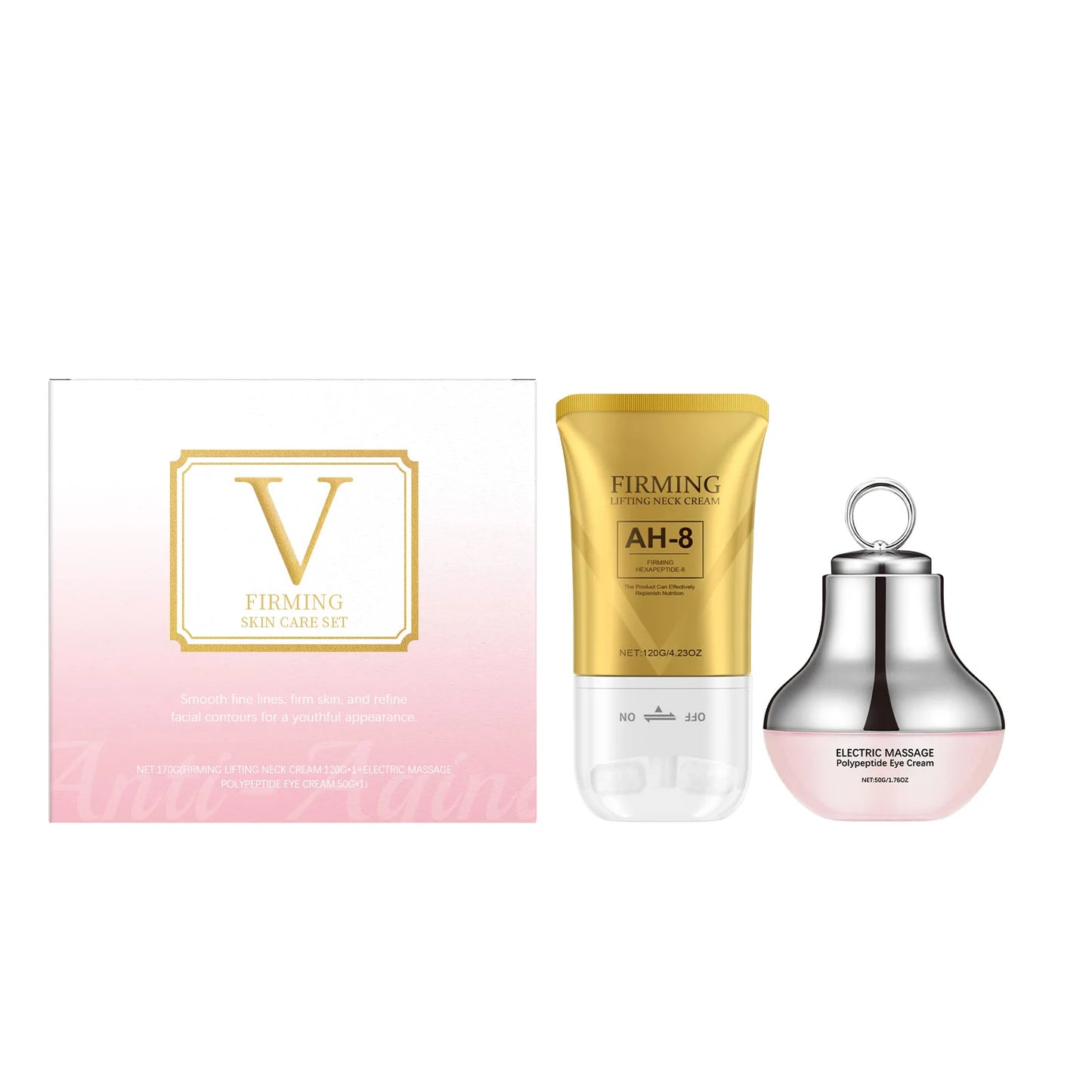 AH-8 Neck Firming Cream - Anti-Aging Polypeptide with Electric Massager