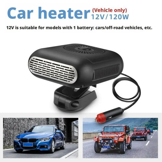 12V/24V Car Heater with 360° Rotation - Adjustable Windshield Defroster and Demister