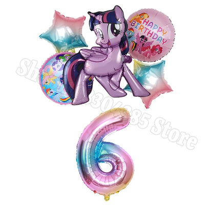 My Little Pony Number Balloons 1-10 Unicorn - Birthday Baby Shower Party
