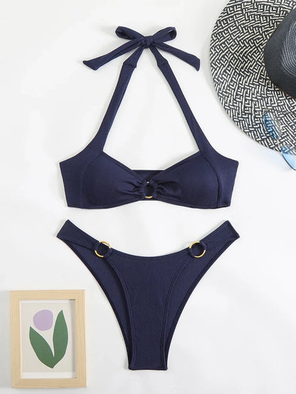 Women's Halter Bikini Set – Two-Piece Swimsuit | Beach & Pool 2025