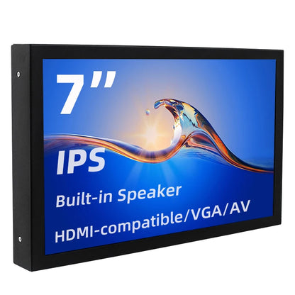Portable Monitor 7'' IPS 1024x600 LCD HDMI VGA AV - Type-C PC Laptop Camera