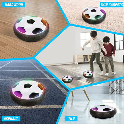 Electric LED Hover Soccer Ball with Music - Floating Football Toy for Kids