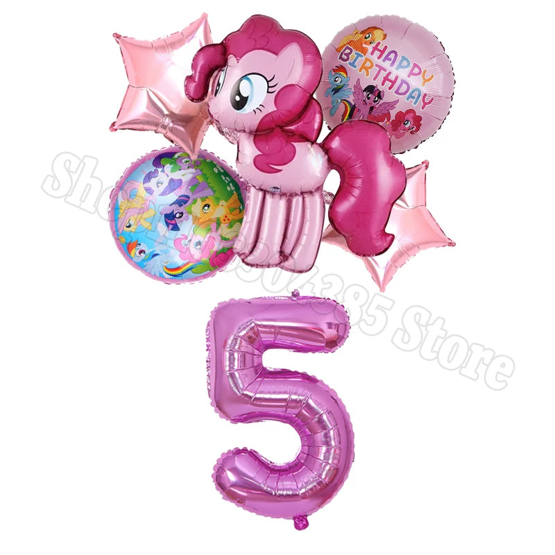 My Little Pony Number Balloons 1-10 Unicorn - Birthday Baby Shower Party