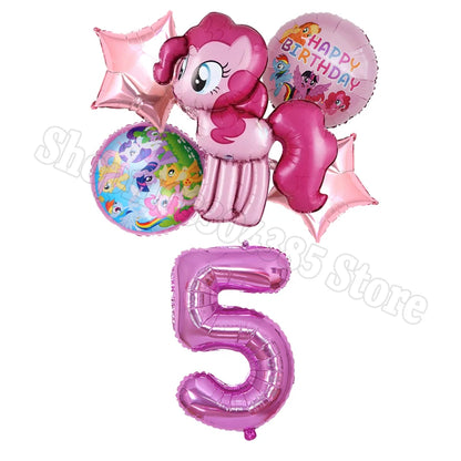 My Little Pony Number Balloons 1-10 Unicorn - Birthday Baby Shower Party