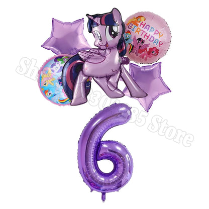 My Little Pony Number Balloons 1-10 Unicorn - Birthday Baby Shower Party