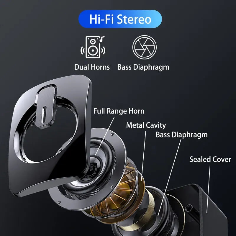 PC USB LED Speaker - Stereo HIFI Micphone Wired Desk
