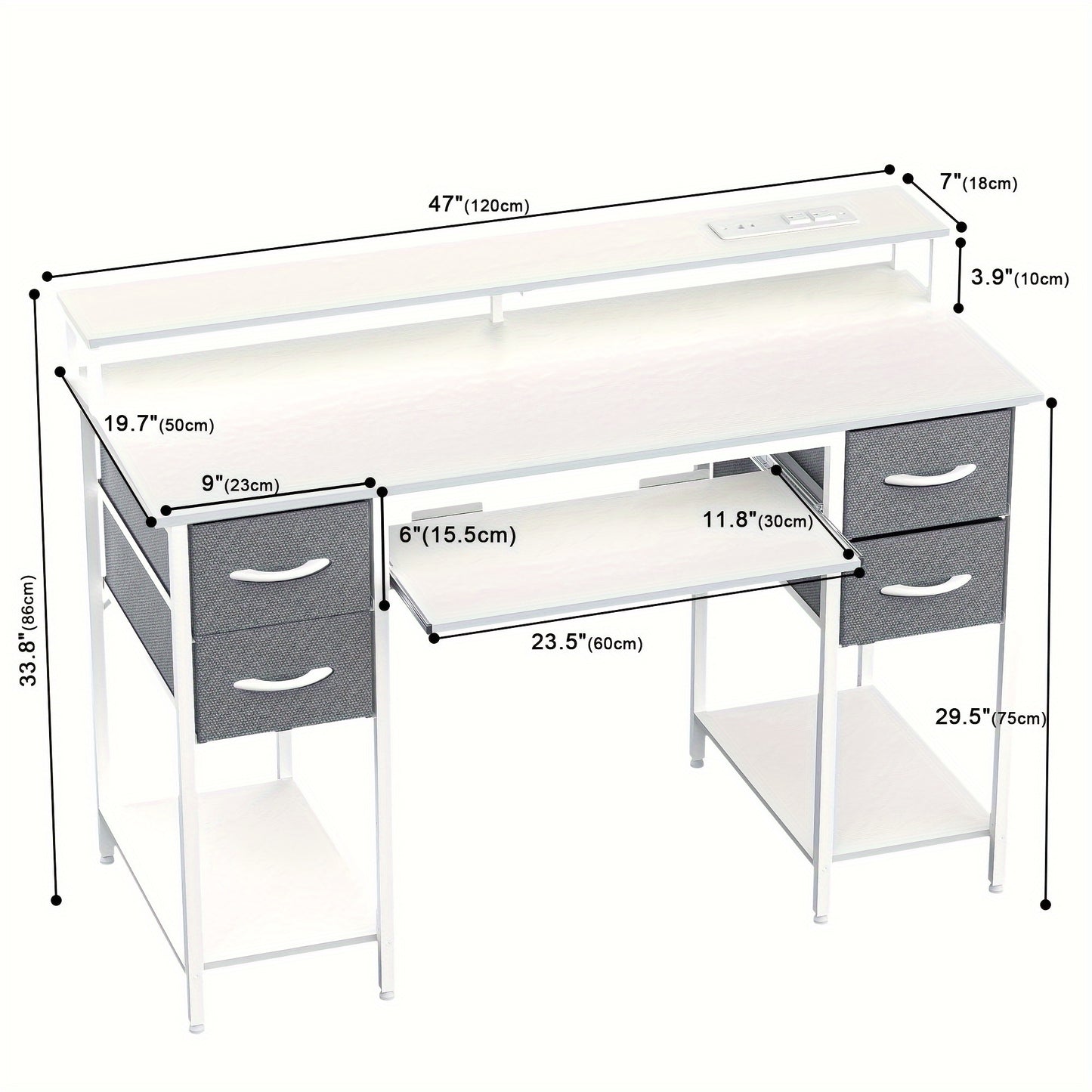 Desk with Drawers