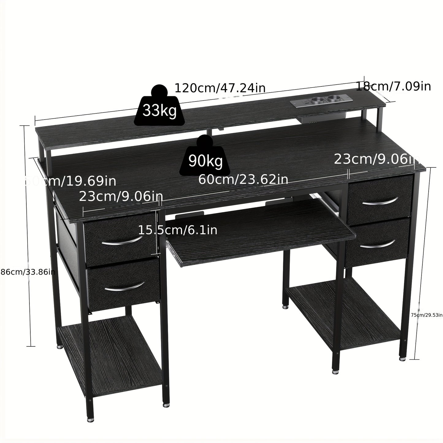 Desk with Drawers