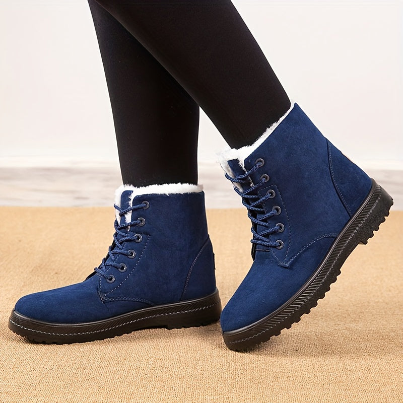 Women's Winter Boots - Sole Non-Slip, Lace-Up, Comfort - Sizes up to 44
