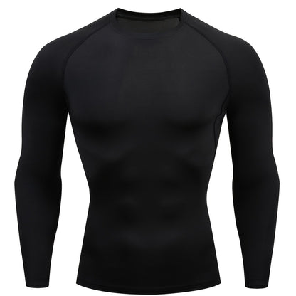 Men's Fitness PRO Quick-Dry T-Shirt - Long Sleeve Stretch Running