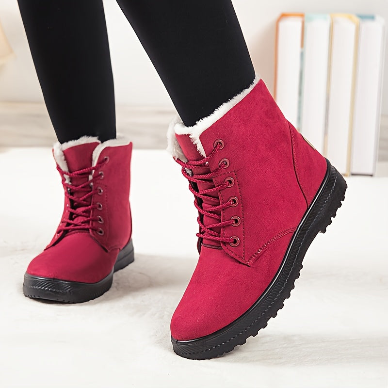 Women's Winter Boots - Sole Non-Slip, Lace-Up, Comfort - Sizes up to 44