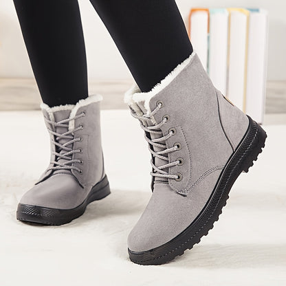 Women's Winter Boots - Sole Non-Slip, Lace-Up, Comfort - Sizes up to 44