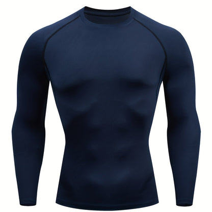 Men's Fitness PRO Quick-Dry T-Shirt - Long Sleeve Stretch Running